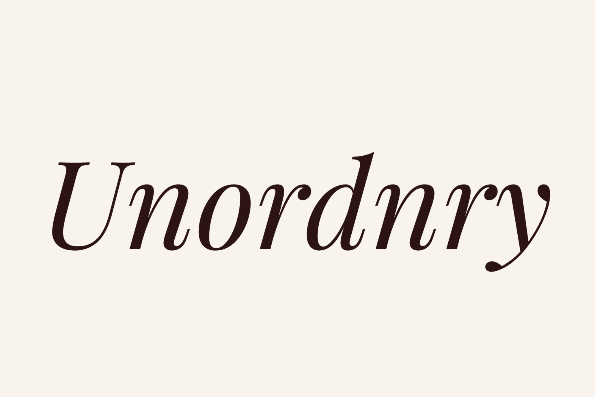 Unordnry